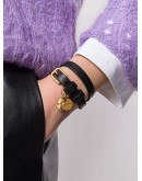 Skull double-wrap bracelet