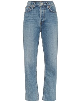 Stove Pipe cropped jeans