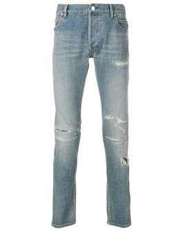 distressed skinny jeans