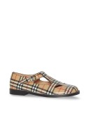 Vintage Check Leather T-Bar Shoes