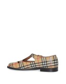 Vintage Check Leather T-Bar Shoes
