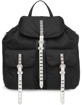 studded nylon backpack