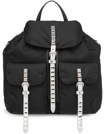 studded nylon backpack