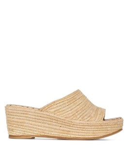 Karim 20 raffia wedge sandals