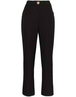 high-rise cropped trousers