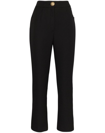 high-rise cropped trousers