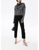 high-rise cropped trousers