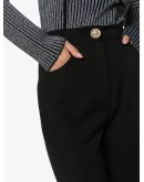 high-rise cropped trousers