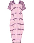 striped maxi kaftan dress