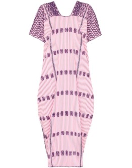 striped maxi kaftan dress