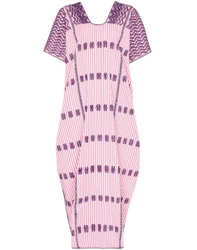 striped maxi kaftan dress