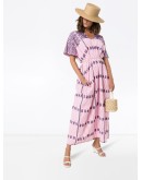 striped maxi kaftan dress
