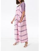 striped maxi kaftan dress