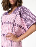 striped maxi kaftan dress
