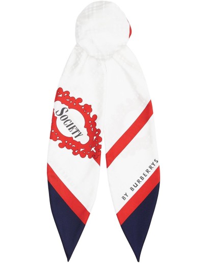 Archive Society Print Silk Hair Scarf