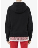 logo print hooded sweatshirt