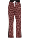 logo-jacquard track pants