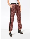 logo-jacquard track pants
