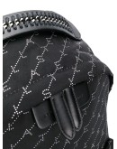monogram logo backpack