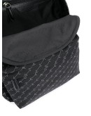 monogram logo backpack