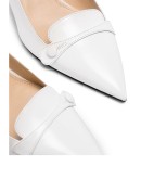 pointed-toe slingback pumps
