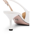 pointed-toe slingback pumps