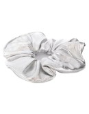 silver-tone scrunchie