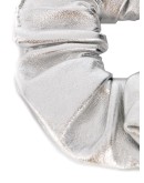 silver-tone scrunchie