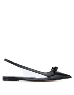 RED(V) slingback ballerina shoes