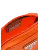 logo plaque cosmetics bag