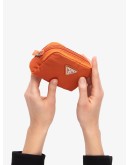 logo plaque cosmetics bag