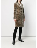 Chesterfield leopard-print coat
