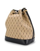 monogram-print bucket bag