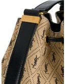 monogram-print bucket bag