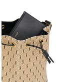monogram-print bucket bag