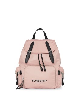 The Medium Rucksack in Logo Print Nylon