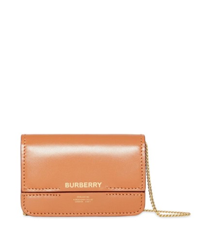Horseferry Print Foldover Card Case with Detachable Strap