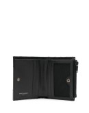 quilted logo plaque wallet