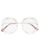 round-frame double-wire glasses