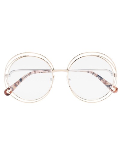 round-frame double-wire glasses