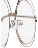round-frame double-wire glasses