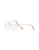 round-frame double-wire glasses
