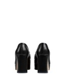 Leather platform loafer with Horsebit