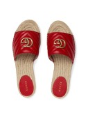 Leather espadrille sandal