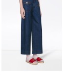 Leather espadrille sandal