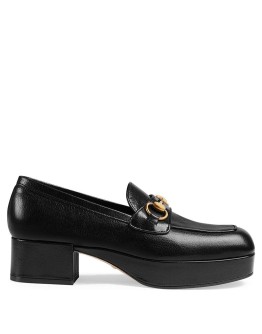 Horsebit platform loafers