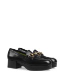 Horsebit platform loafers