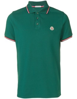 logo patch polo shirt
