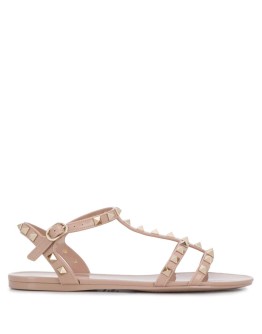 Rockstud jelly flat sandals