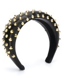 studded leather headband